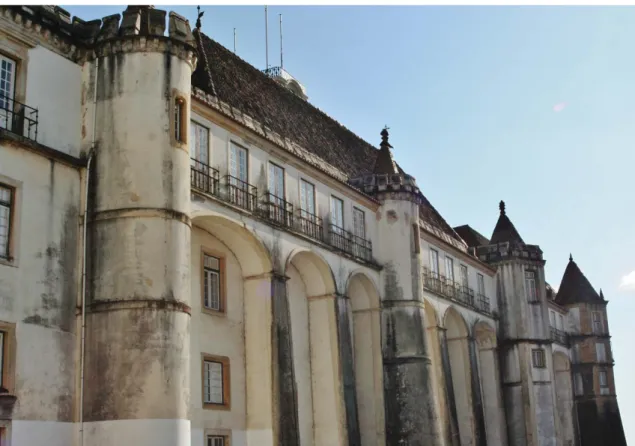 Fig. 4 The Alcazar of Coimbra in the 16th century (detail of the north façade) 