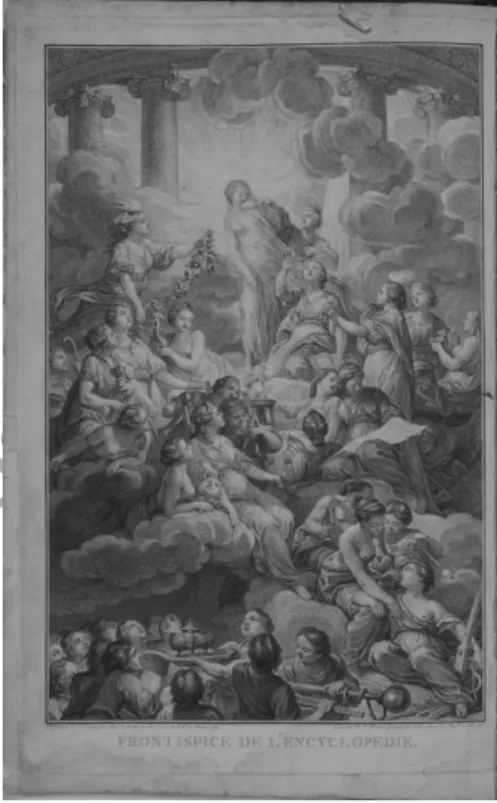 Fig. 1: Frontispiece de L’ Encyclopédie, 1751. 