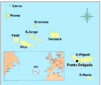Figura 7: Localização do porto da Região Autónoma dos Açores. 