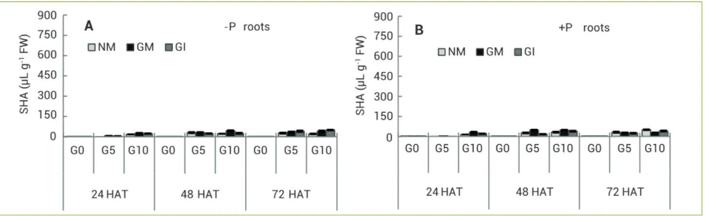 Table 2.Effectsofglyphosateandphosphorusconcentrationsonchlorophyll,leafprotein,leafcellmembranesstability(CMS)androot CMS in Capsicum annuum L