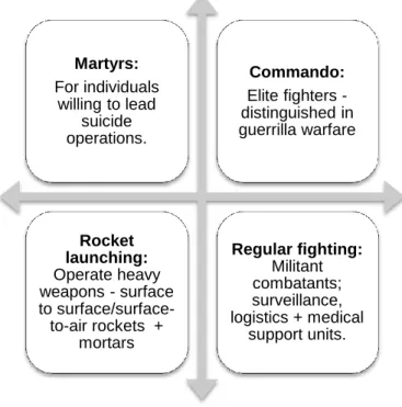 Figure 7: Hezbollah operational contingents 