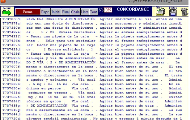 Figura 6  –  Concordância da forma  “ agitar ”  em espanhol. 