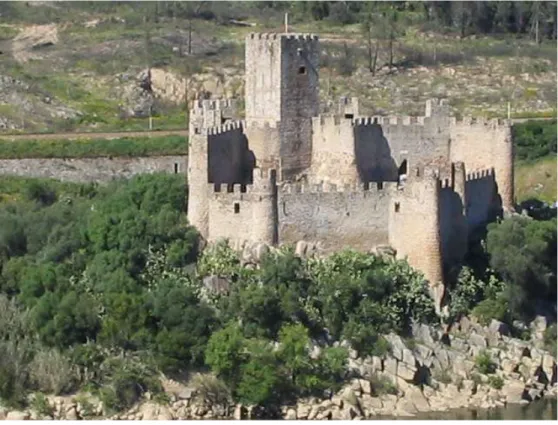 Figura 3: O castelo de Almourol (vista da margem Sul). 