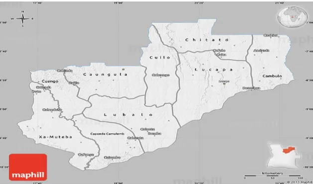 Ilustração 1. Mapa da Província da Lunda-Norte 