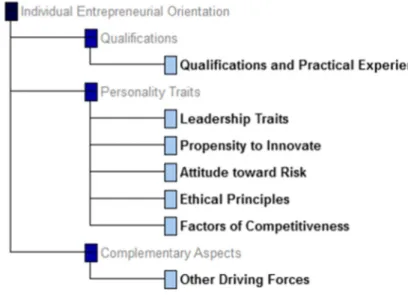 Fig. 2 Tree of criteria for IEO measurement