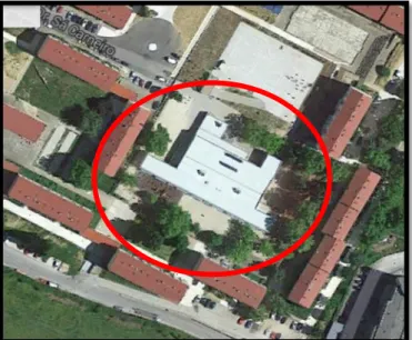 Figura 1: Localização do Centro Escolar da  Araucária (vista por satélite).   