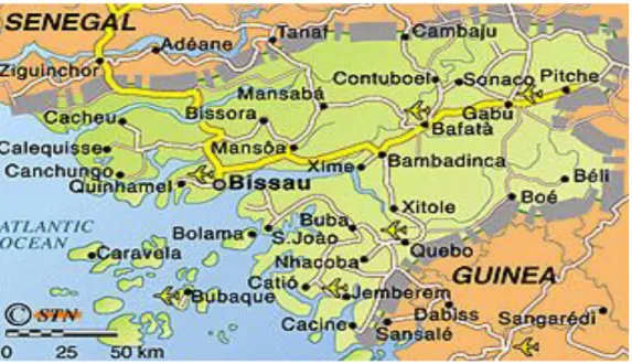 Figura 1 - Mapa da Guiné-Bissau 6