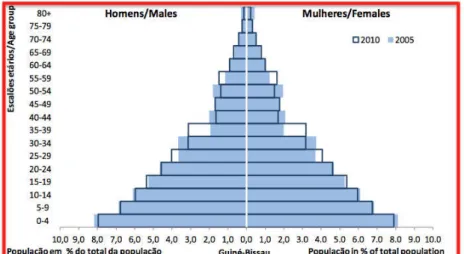 Figura 2 – Pirâmide etária da população guineense 7