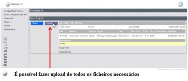 Figura 10. Surge uma nova janela, pedindo informação adicional sobre o documento a  ser transferido, sendo possível ainda adicionar notas do tradutor