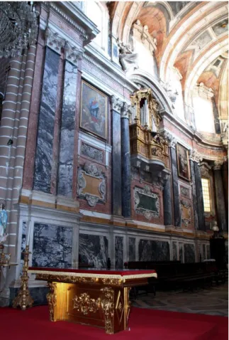 Figura 10. Vista geral do lado poente do altar da Sé Catedral de  Évora (Igreja de Santa Maria)