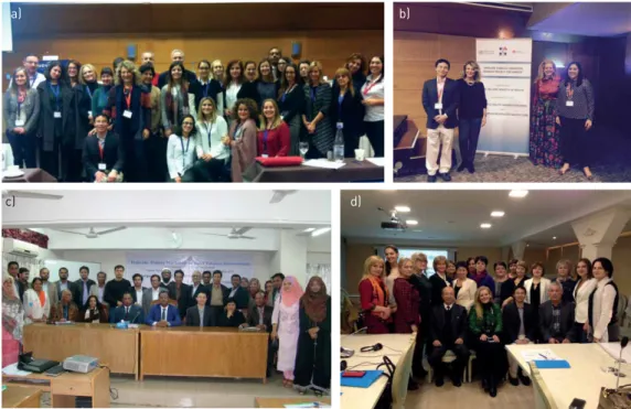 TABLE 1 The project activities and achievements in three countries in 2016 – 2017