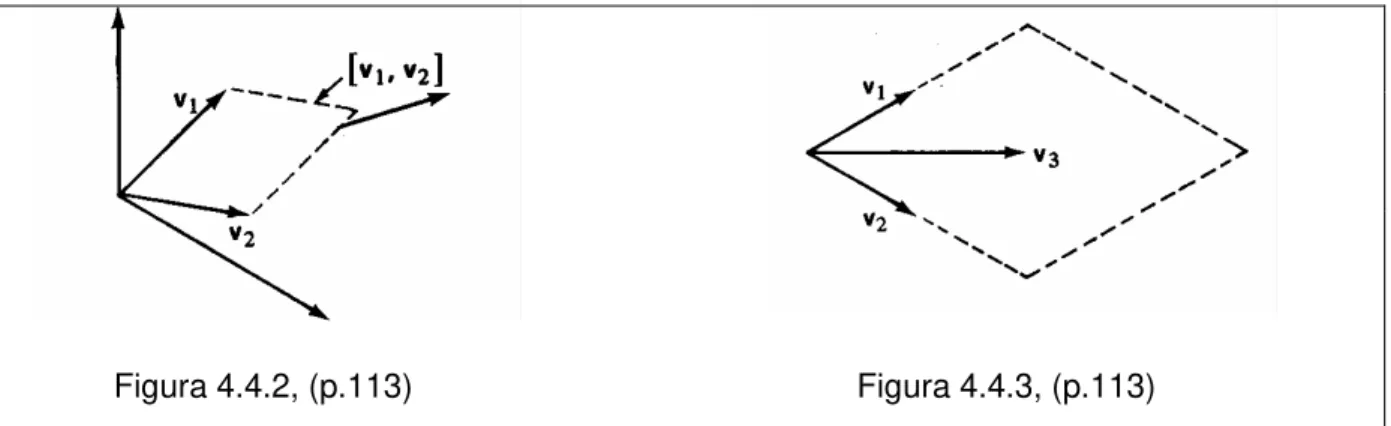 Figura 4.4.2, (p.113)     Figura 4.4.3, (p.113) Figura 8 – Vetores coplanares 