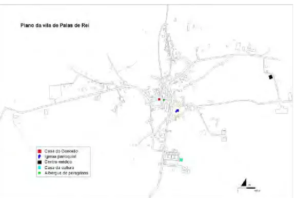 MAPA 9: PLANO DA VILA DE PALAS DE REI 