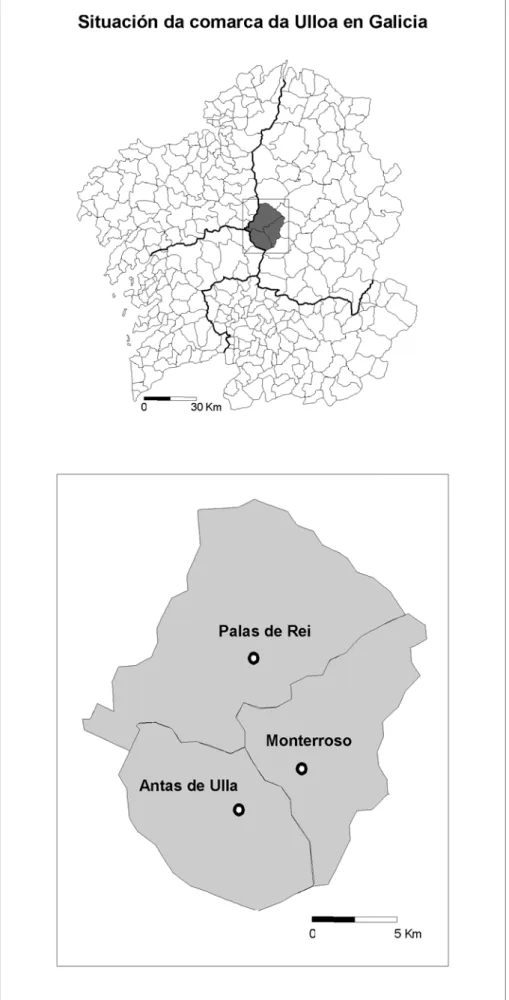 MAPA 3: SITUACIÓN DO MUNICIPIO DE PALAS DE REI EN GALICIA 