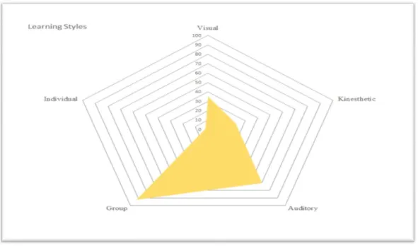 Figure 4 - The students' learning styles 