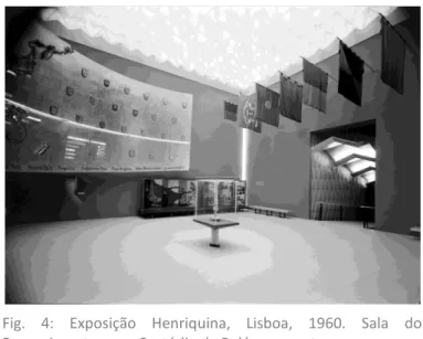 Fig.  4:  Exposição  Henriquina,  Lisboa,  1960.  Sala  do  Renascimento, com Custódia de Belém ao centro
