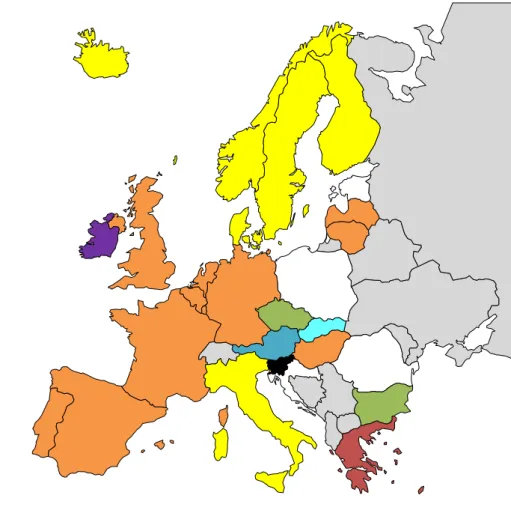 Figure  5:  Penumococcal  primary  immunisation  schedules  across  European  Union/European  Economic Area