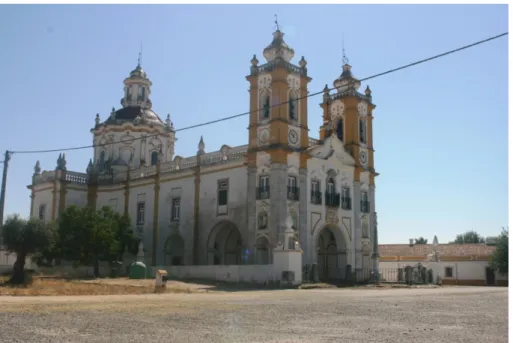 Fig. 49: Viana do Alentejo, Santuário de Nossa Senhora de Aires, vista norte  Fonte: Fotografia da autora 