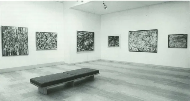 Fig. 2 – Aspeto geral da exposição Vieira da Silva no Musée national d’art moderne de Paris, 1969