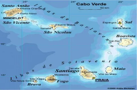Figura 3. Mapa de Cabo Verde 