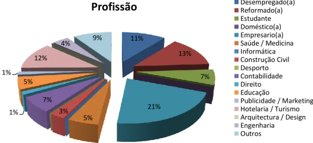 Gráfico 8 – Profissão 