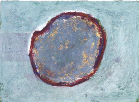 Fig. 3 – António Dacosta, Sem título,  1987-1988 (data atribuída). Tinta acrílica e  pastel sobre papel, 20 × 28 cm