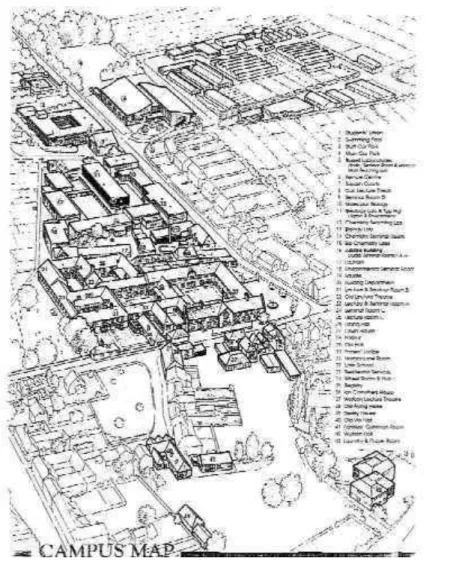 Figura 2 – Mapa do Campus do Wye College 