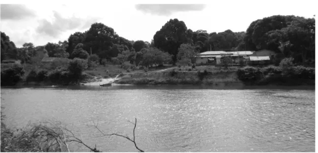 Foto 2 – Aldeia SEDE, vista a partir do lado esquerdo do Rio Guamá 