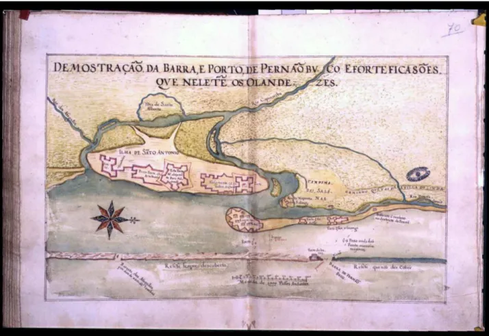 Figura 2 - Mapa do Porto do Recife - Século XVIII 