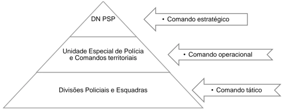 Figura 3. Organização hierárquica da PSP 