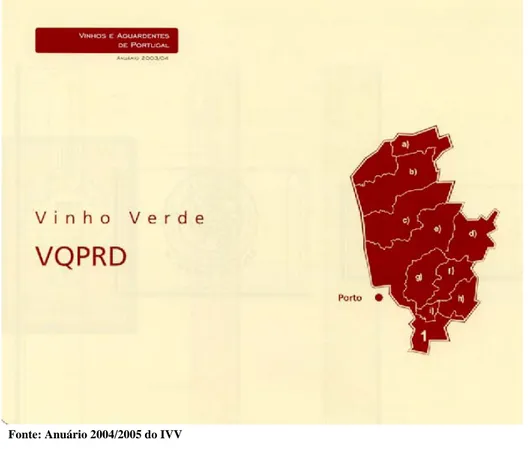 Figura 3-3 – Região dos Vinhos Verdes 