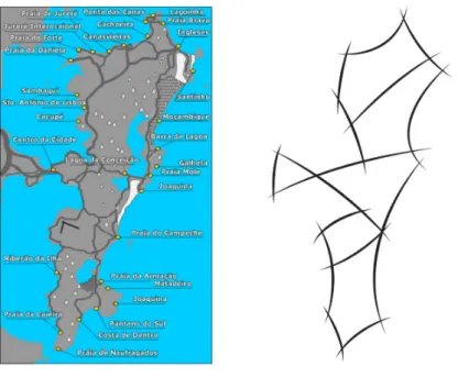 Fig. 3 - caracterís ca de diagrama da marca gráﬁca Floripa Inteligente.