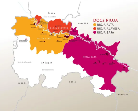 Figura 1: Mapa da Região de La Rioja 