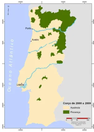 Figura 5: Classificação dos herbívoros da  Europa Central segundo os tipos de  alimentação Fonte: Hofmann, 1989 Figura 4 Distribuição do corço em Portugal em 2009 Fonte: (Salazar, 2009) 