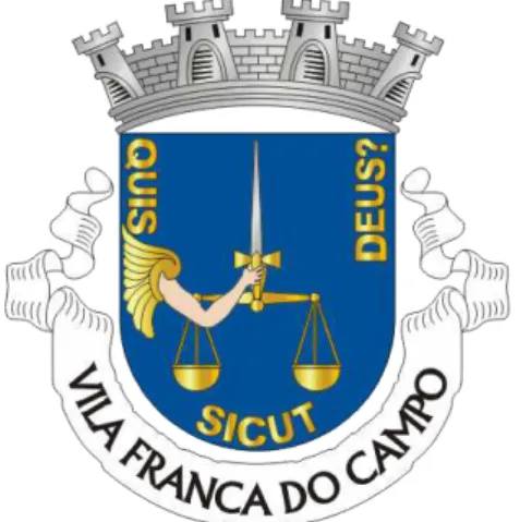 Fig. 3- Brasão da Vila Franca do Campo. Fonte Wikipédia  (http://pt.wikipedia.org/wiki/Ficheiro:VFC.png)
