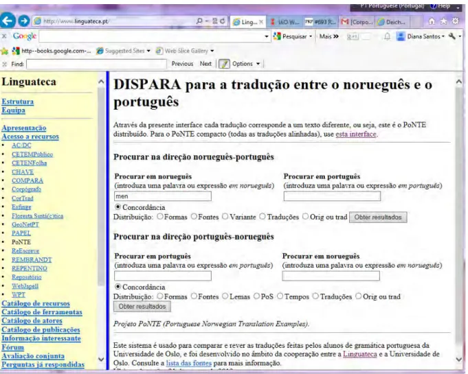 Figura 3: Exemplo de invoca¸c˜ ao do PoNTE distribu´ıdo.