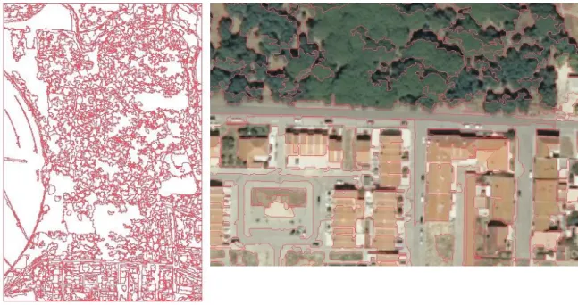 Figura 8: Exemplo de segmentação - Similaridade 15, Área 300 pixels 