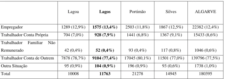 Figura 16 - Caracterização do emprego, 2001 