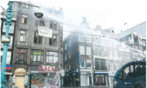 Figura  10:  Ocupação  de  edifício  resistindo  ao  despejo, Amsterdão, Holanda 