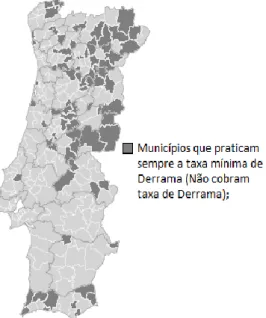 Figura 2 – Municípios que nunca cobraram taxa de Derrama 