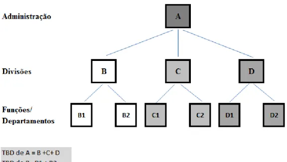 Figura 6 - Integração do Tableau de Bord na Estrutura Organizacional 