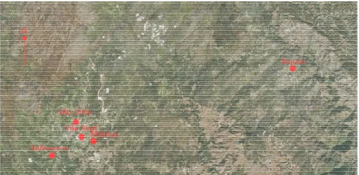Table 1 - Location of the sites where the net samples were  obtained (GPS`s coordinates) 