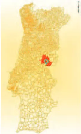 Fig 1. - Localização da cidade de Castelo Branco