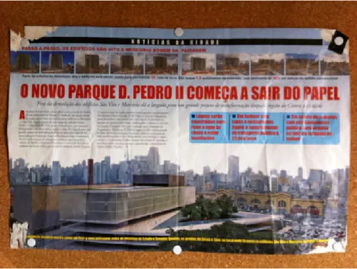 Figura 11 – Matéria jornalística sobre rumos do espaço da demolição dos edifícios. 