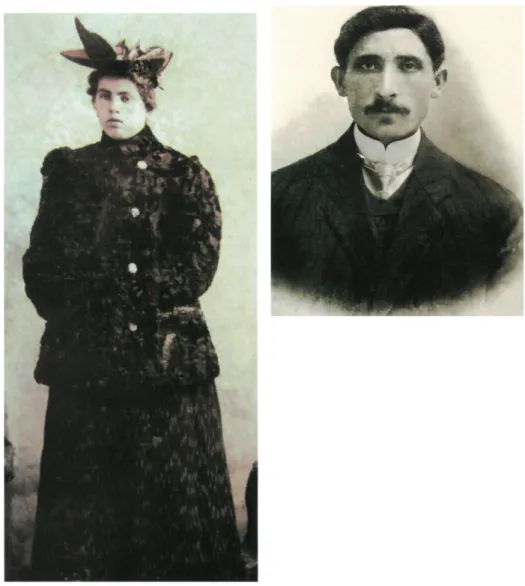 Figura 1 - Pais de Clarice Lispector: Marieta Lispector e Pinkhous Lispector, nascido em  Teplik, na Ucrânia em 9 de março de 1885 