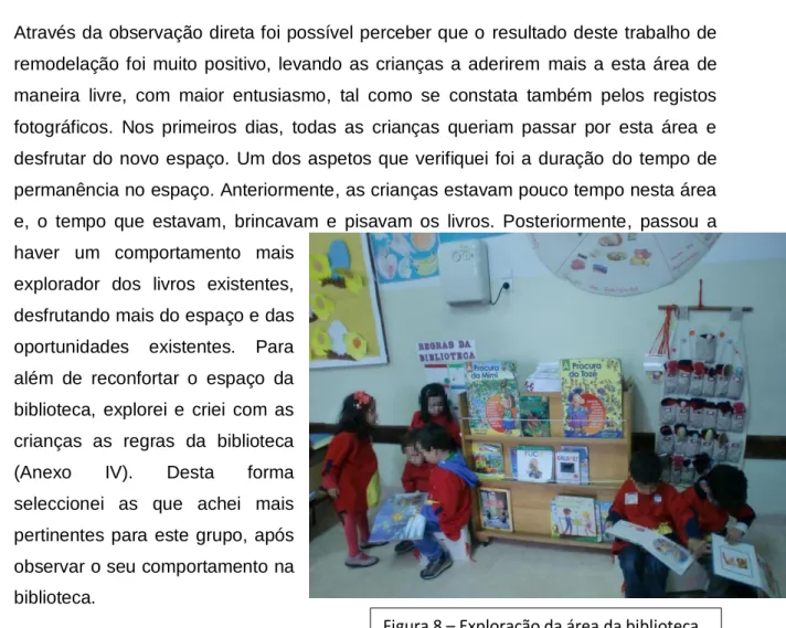 Figura 8 – Exploração da área da biblioteca 