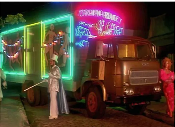 Figura 8 - Imagem retirada de cena do filme Bye bye Brasil: Novo caminhão da  Caravana Rolidey 
