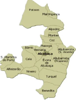 Figura 11 - Mapa do Município de Alcobaça 