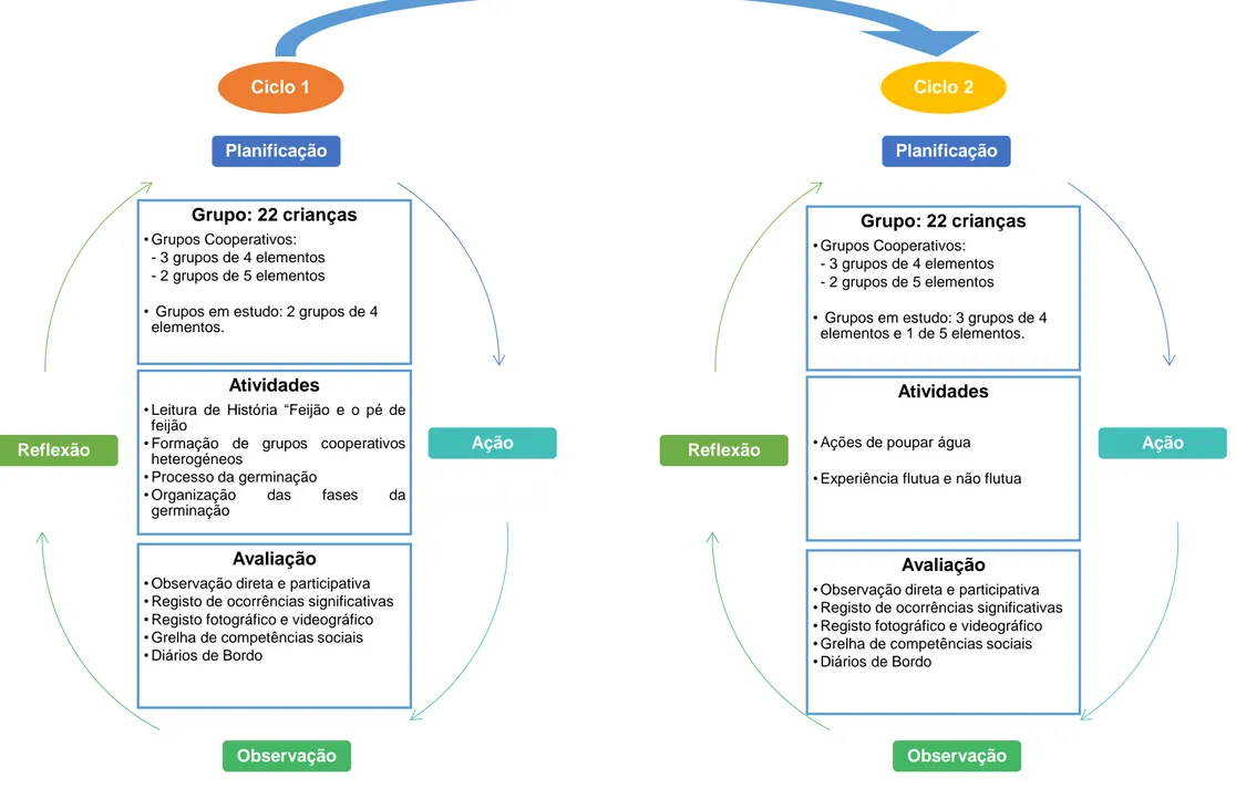 Fig. 10 - Ciclo de investigação ação educacional 