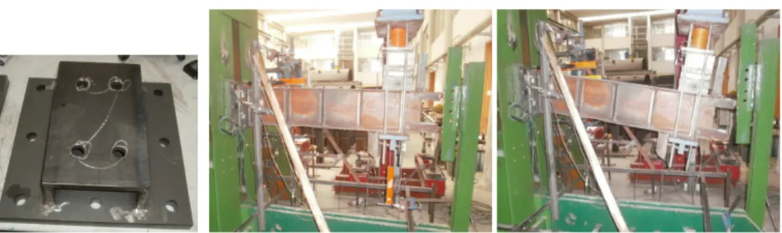 Figure 2. Reverse channel.        Figure 3. Experimental lay out, prior and after the test